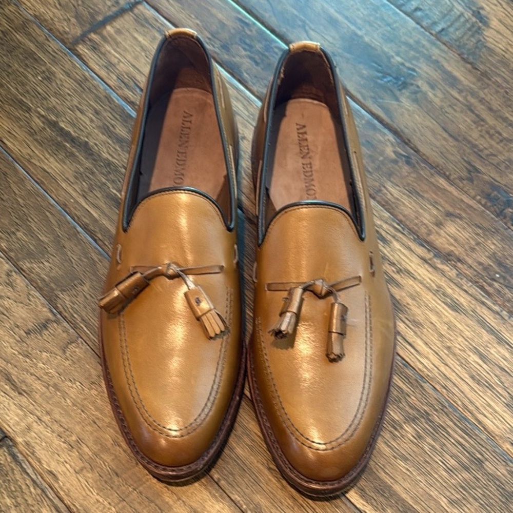 NEW Allen Edmonds Grayson Mens Tassel Loafers Coffee Leather A8367 Sz US 11B